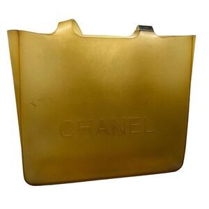 CHANEL JELLY BAG YELLOW BEIGE COLOR TOTE CC‎ **READ**